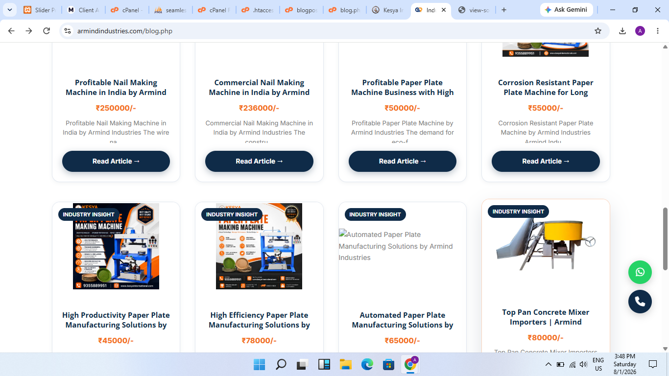 Robust Notebook Making Machine for High Speed Stationery Production | Armind Industries